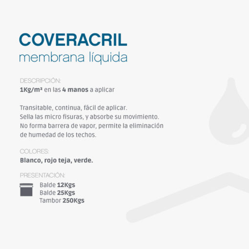 COVERACRIL MEMBRANA LIQUIDA - Imagen 2