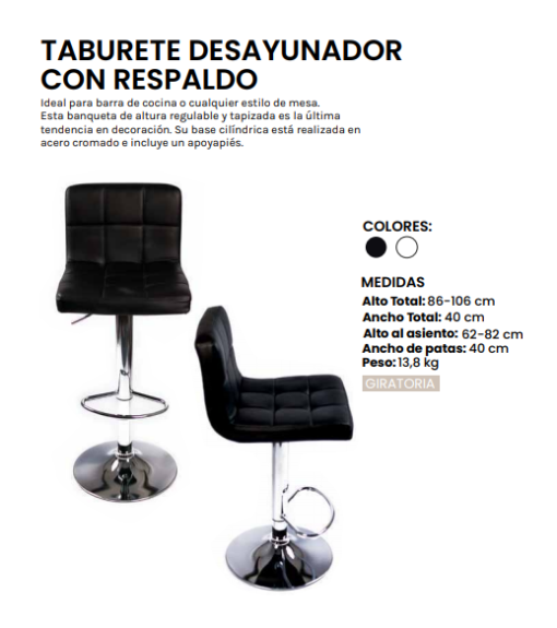 BANQUETAS Y TABURETES - Imagen 3