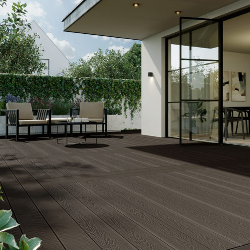 Deck Composite D18 Mix Chocolate - Imagen 3