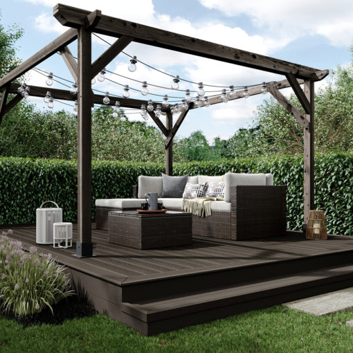 Deck Composite D18 Mix Chocolate - Imagen 4